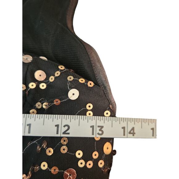 Crystal Doll size 5 black and gold prom, homecoming, cocktail party dress - Picture 10 of 12